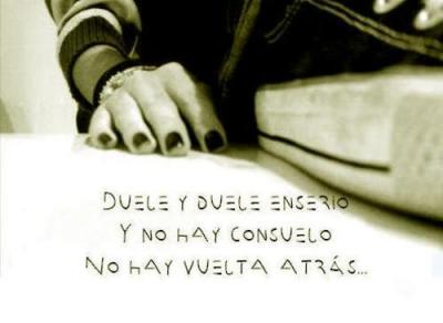 sabes que duele...